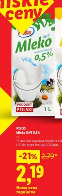 Mleko UHT 0,5% promocja w Lidl
