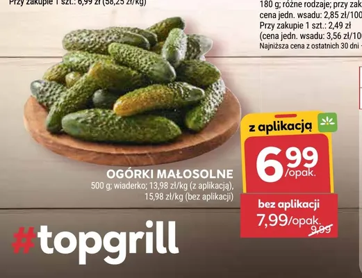 Ogórki małosolne promocja w Stokrotka