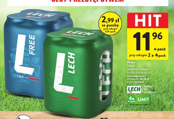 Piwo Lech promocja w Intermarche