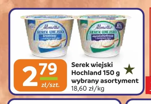 Serek wiejski Hochland promocja w Społem Częstochowa