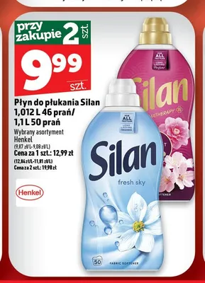 Płyn do płukania Silan 1,012 l promocja w TOPAZ