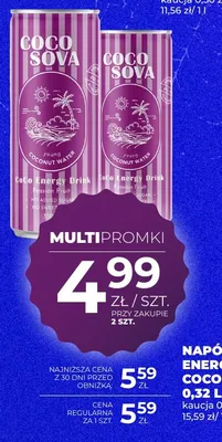 Napój energetyczny Cocosova z marakują promocja w Duży Ben