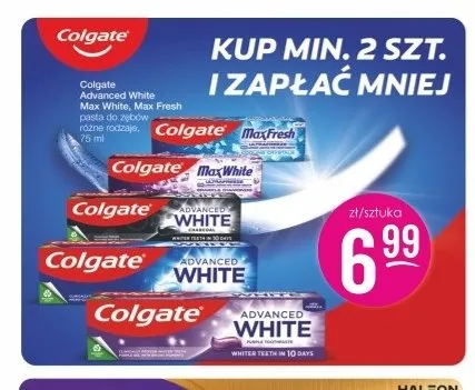 Pasta do zębów Colgate Max White promocja w Drogerie Jasmin