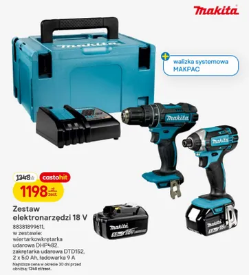 Zestaw elektronarzędzi 18 V promocja w Castorama