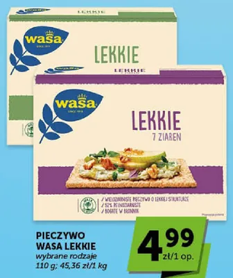 Pieczywo Wasa Lekkie 7 ziaren promocja w Euro Sklep