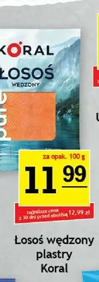 Łosoś wędzony plastry Koral Pure promocja w Gram Market