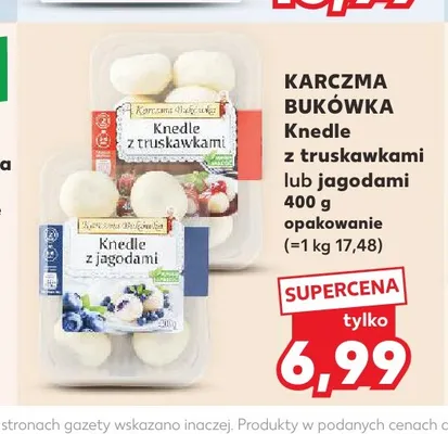 Knedle z truskawkami Karczma Bukówka promocja w Kaufland