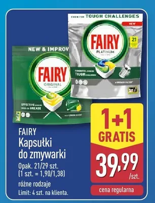 Kapsułki do zmywarki promocja w Aldi