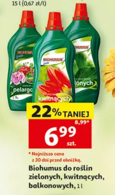 Biohumus do roślin zielonych promocja w Auchan