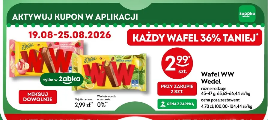 Wafel E.Wedel WW Italian Citrus promocja w Żabka