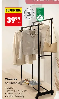 Wieszak na ubrania promocja w Biedronka