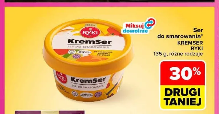 Ser do smarowania KremSer Ryki promocja w Carrefour