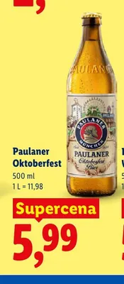 Piwo Paulaner Oktoberfest promocja w Lidl