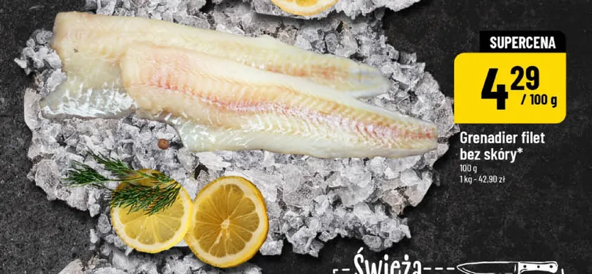 Grenadier filet bez skóry promocja w POLOmarket