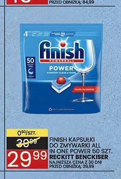 Kapsułki do zmywarki All in One Power Finish promocja w Wafelek