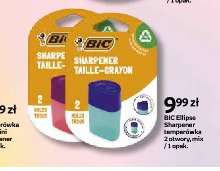 Temperówka 2 otwory BIC Ellipse Sharpener promocja w Empik