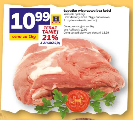 Łopatka wieprzowa bez kości promocja w Hitpol
