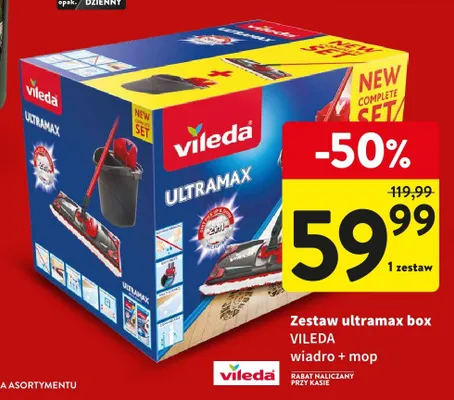Zestaw ultramax box wiadro + mop promocja w Intermarche