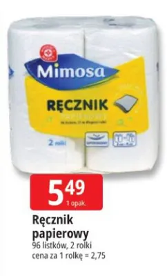Ręcznik papierowy Mimosa promocja w Leclerc