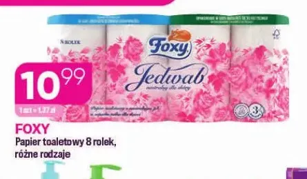 Papier toaletowy 8-pak Foxy promocja w Drogerie Koliber