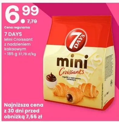 Mini Croissant 7 Days z nadzieniem kakaowym promocja w Frisco