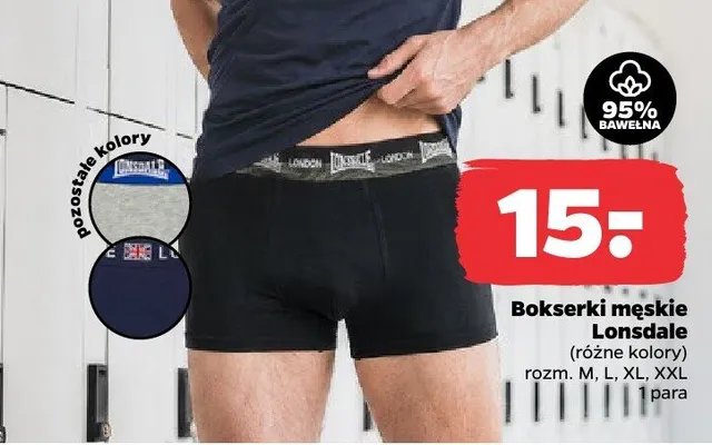 Bokserki męskie Lotto promocja w Netto