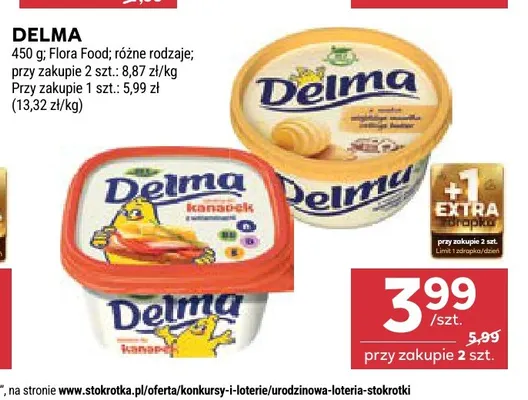 Margaryna Delma promocja w Stokrotka