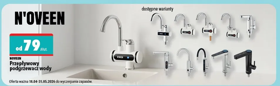 Przepływowy podgrzewacz wody promocja w Biedronka Home
