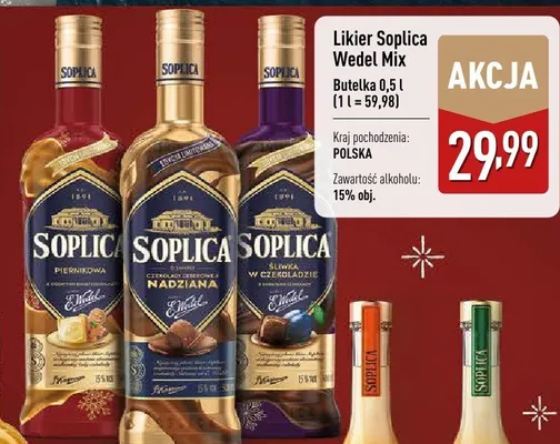 Likier Soplica Wedel Mix promocja w Aldi