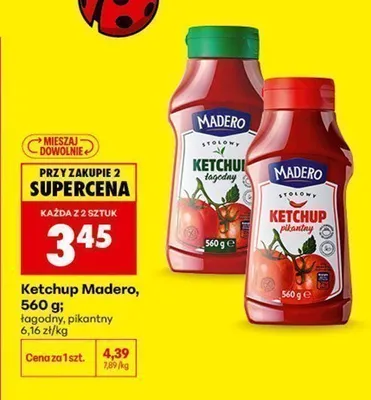 Ketchup łagodny Madero promocja w Biedronka