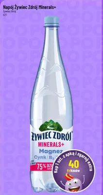 Napój Minerals+ Żywiec Zdrój promocja w POLOmarket