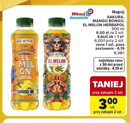 Napój Sakura Herbapol promocja w Carrefour Market