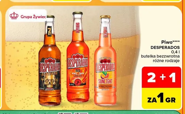 Piwo Desperados Nocturno promocja w Carrefour