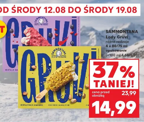 Lody Sammontana Gruvi Pistacchio promocja w Kaufland