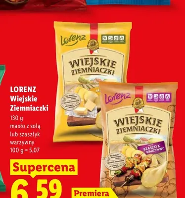 Wiejskie Ziemniaczki szaszłyk warzywny Lorenz promocja w Lidl