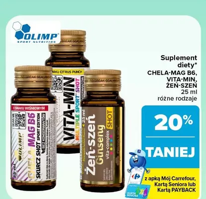 Suplement diety Żeń-szeń Olimp promocja w Carrefour