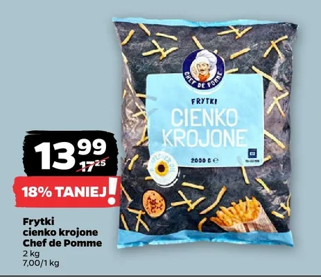 Frytki cienko krojone  promocja w Netto