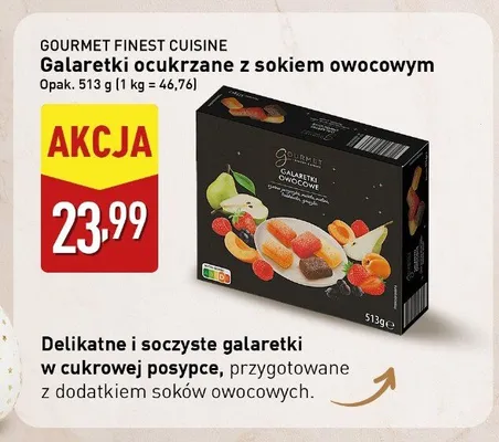 Galaretki ocukrzane z sokiem owocowym promocja w Aldi