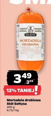 Mortadela drobiowa stół Sołtysa promocja w Netto