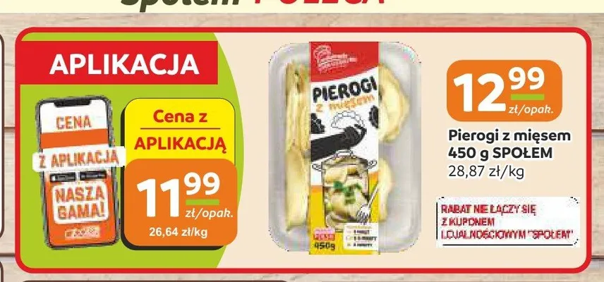 Pierogi z mięsem Społem promocja w Społem Częstochowa