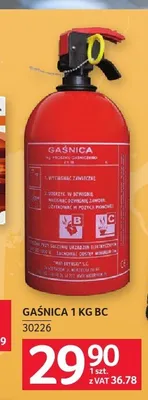 Gaśnica proszkowa 1 kg BC promocja w Selgros