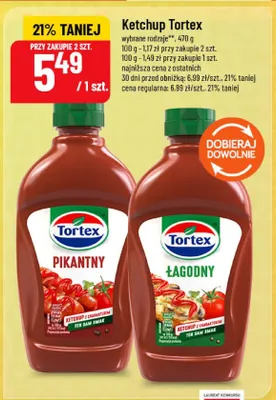 Ketchup pikantny Tortex promocja w POLOmarket