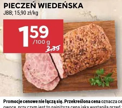 Pieczeń wiedeńska JBB promocja w Stokrotka