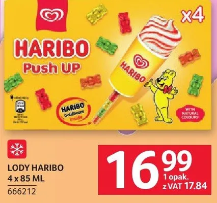 Lody Haribo 4 x 85 ml promocja w Selgros