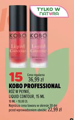 Róż w płynie Liquid Contour Kobo Professional promocja w Drogerie Natura