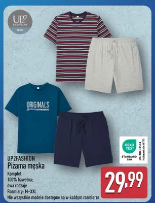 Piżama męska UP2FASHION promocja w Aldi