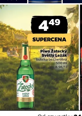 Piwo Žatecký Světlý Ležák promocja w Netto