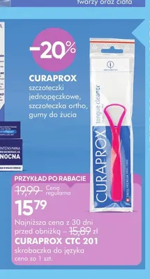 Skrobaczka do języka CTC 201 Curaprox promocja w Super-Pharm