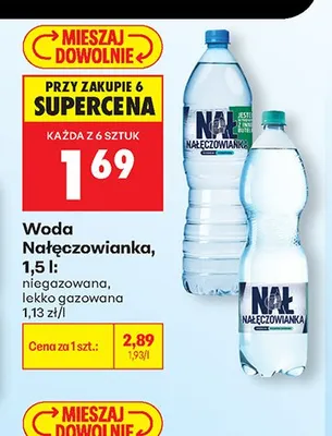 Woda Nałęczowianka niegazowana promocja w Biedronka