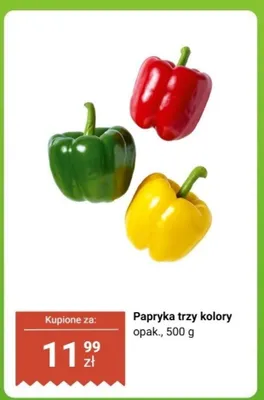 Papryka trzy kolory, 500 g promocja w Biedronka